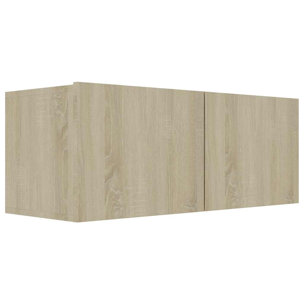 vidaXL Szafka pod TV, dąb sonoma, 80x30x30 cm, materiał drewnopochodny