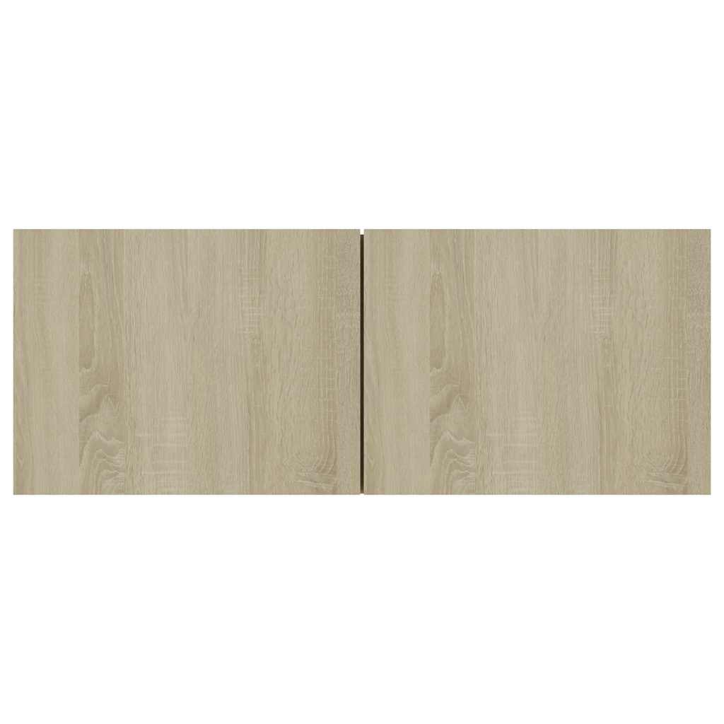 vidaXL Szafka pod TV, dąb sonoma, 80x30x30 cm, materiał drewnopochodny