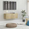 vidaXL Szafka pod TV, dąb sonoma, 80x30x30 cm, materiał drewnopochodny