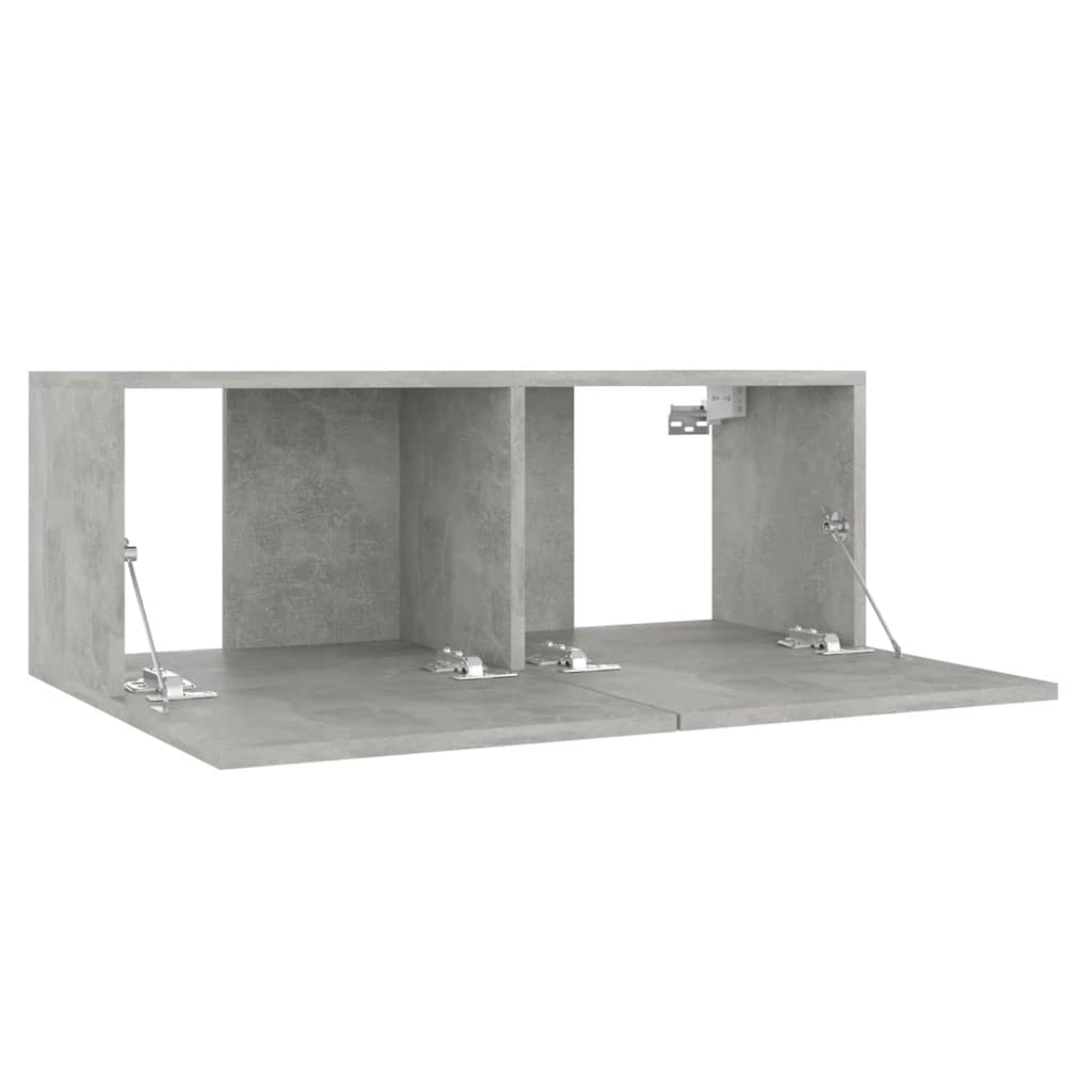 vidaXL Szafka pod TV, szarość betonu, 80x30x30 cm