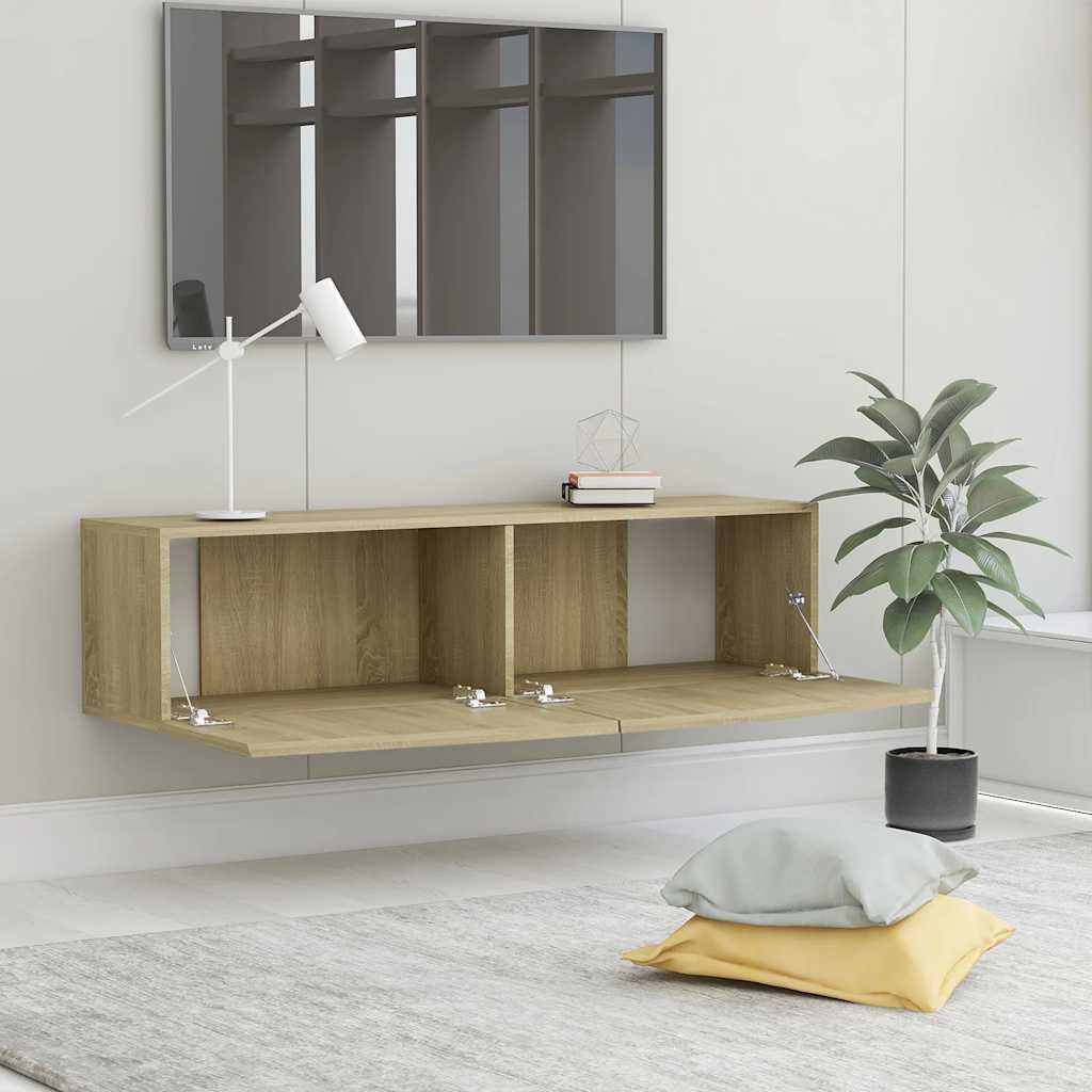 vidaXL Szafka pod telewizor, dąb sonoma, 120x30x30 cm