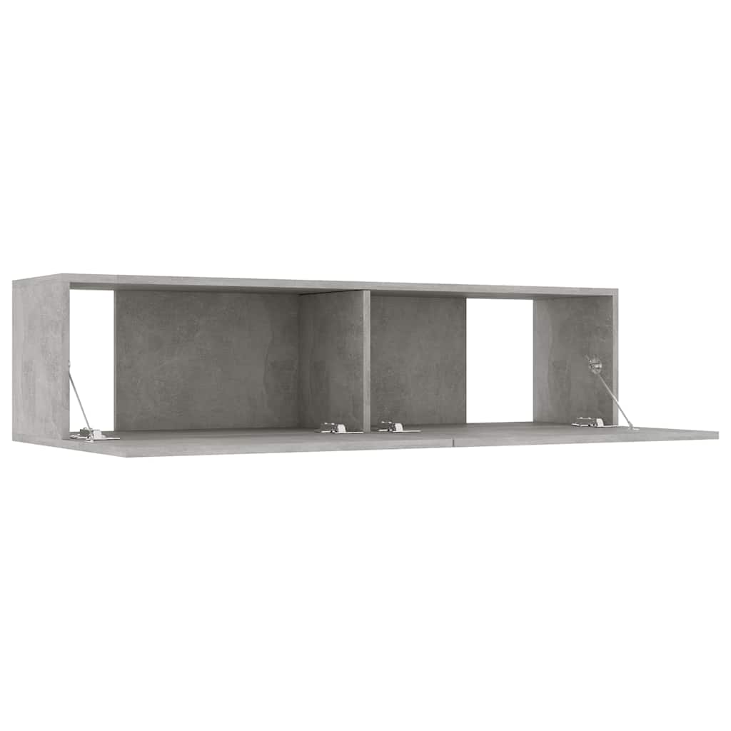 vidaXL Szafka pod telewizor, szarość betonu, 120x30x30 cm