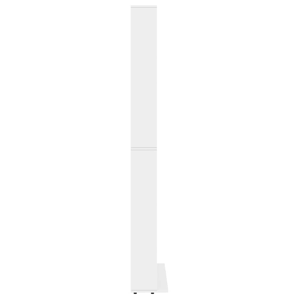 vidaXL Szafka na CD, biała, 102x23x177,5 cm, materiał drewnopochodny