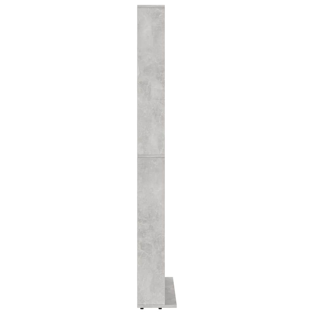 vidaXL Szafka na płyty CD, szarość betonu, 102x16x177,5 cm