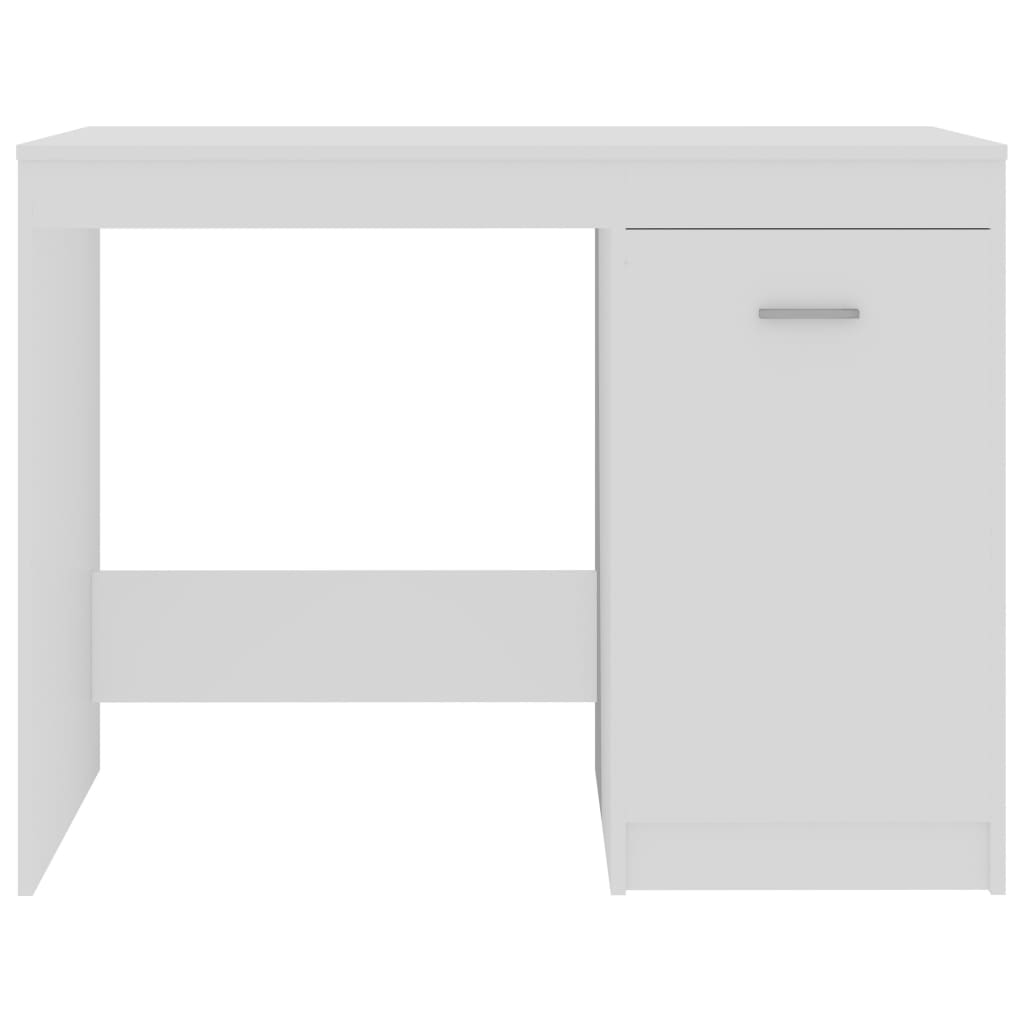 vidaXL Biurko, białe, 100x50x76 cm, materiał drewnopochodny