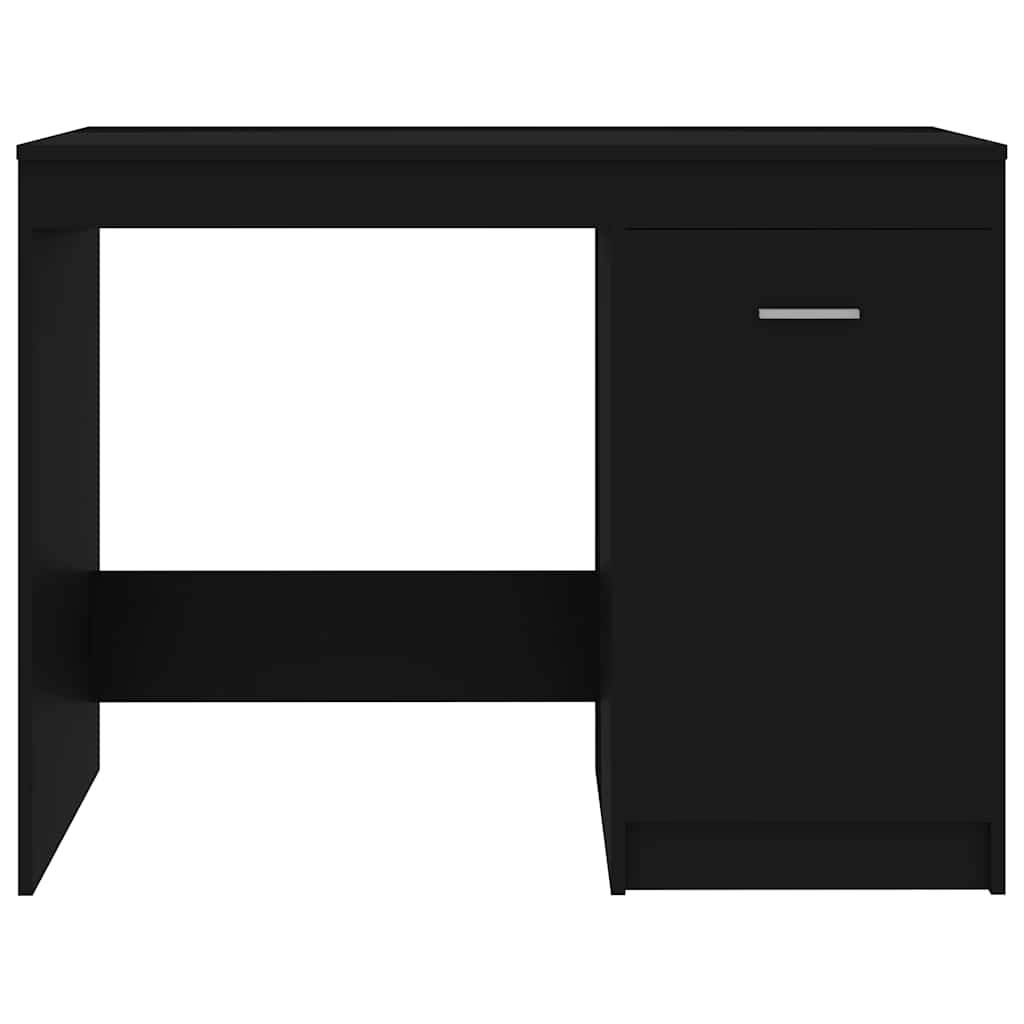 vidaXL Biurko, czarne, 100x50x76 cm, materiał drewnopochodny