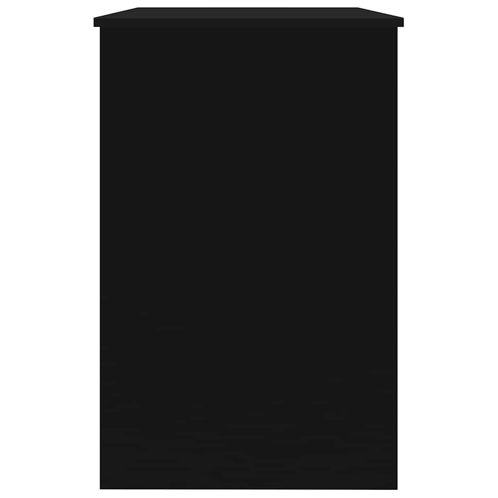 vidaXL Biurko, czarne, 100x50x76 cm, materiał drewnopochodny