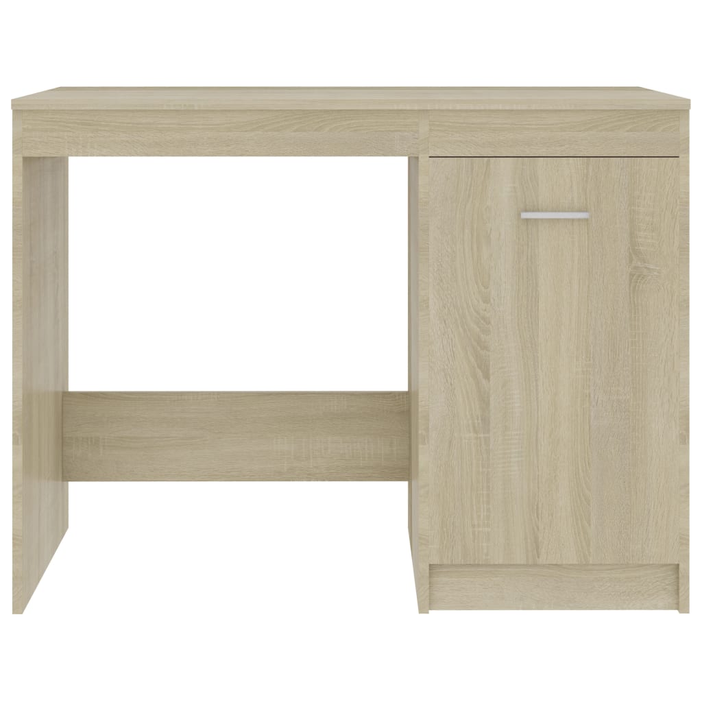 vidaXL Biurko, dąb sonoma, 100x50x76 cm, materiał drewnopochodny