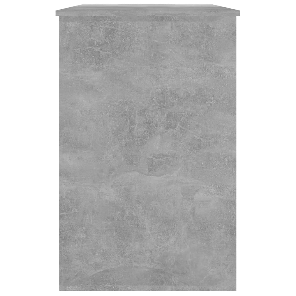 vidaXL Biurko, szarość betonu, 100x50x76 cm, materiał drewnopochodny