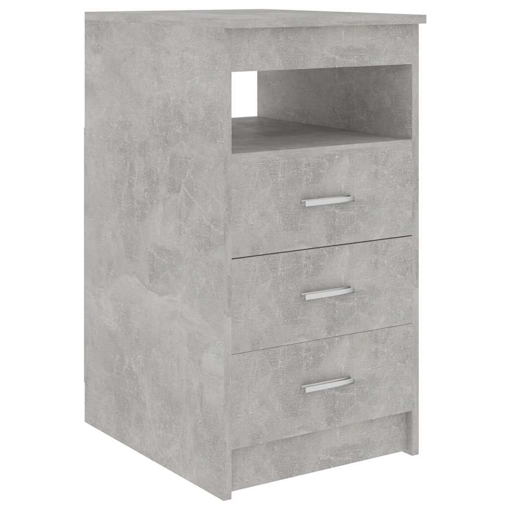 vidaXL Komoda, szarość betonu, 40x50x76 cm, materiał drewnopochodny