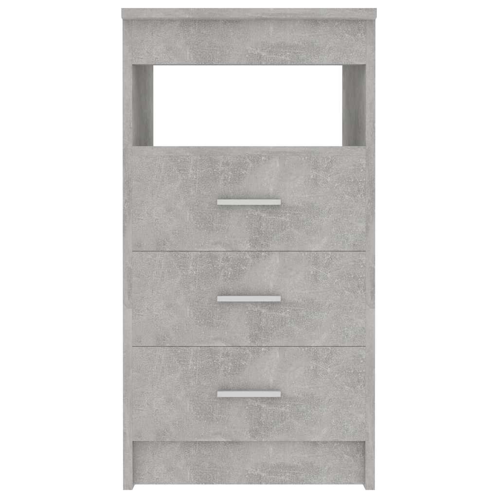 vidaXL Komoda, szarość betonu, 40x50x76 cm, materiał drewnopochodny