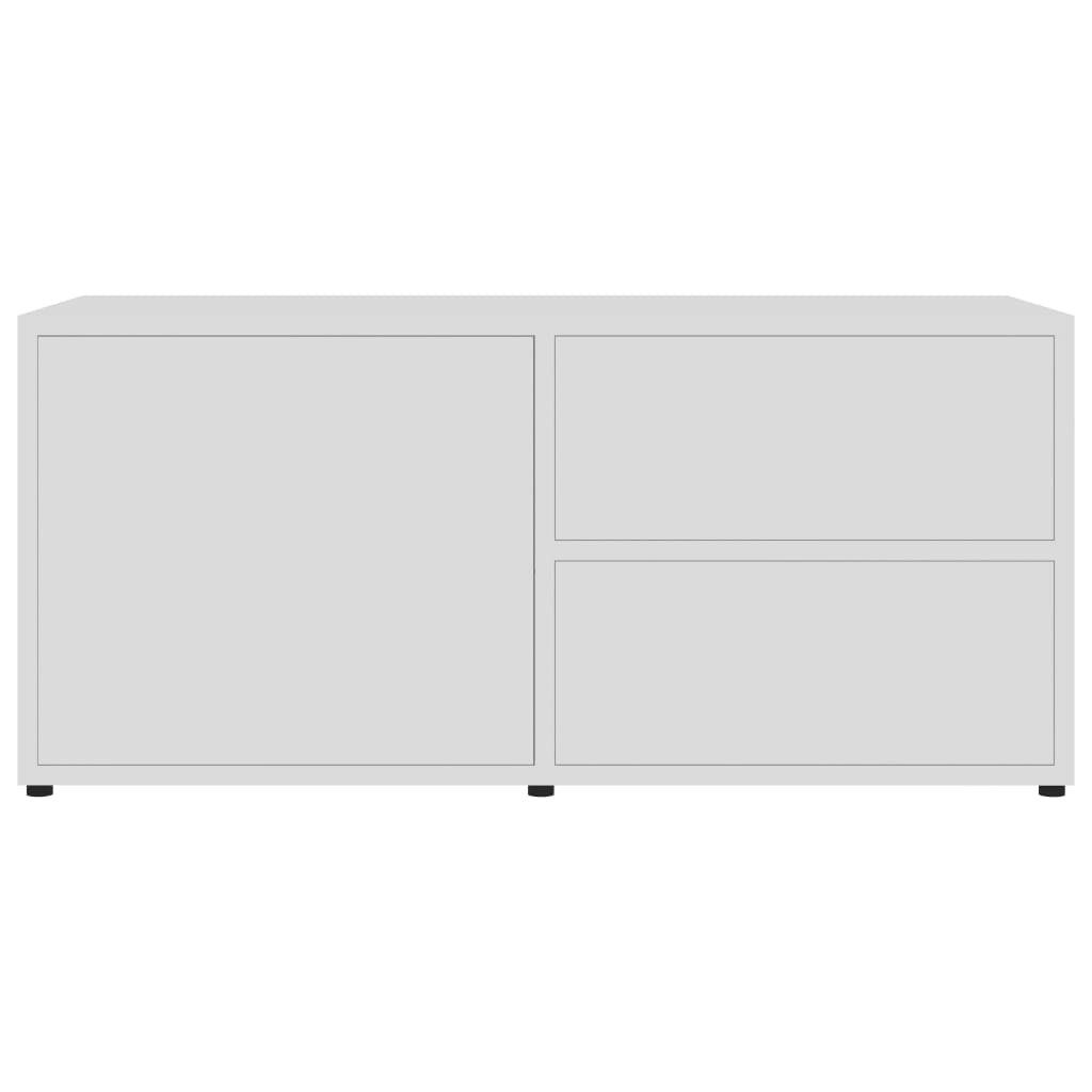 vidaXL Szafka pod TV, biała, 80x34x36 cm, materiał drewnopochodny