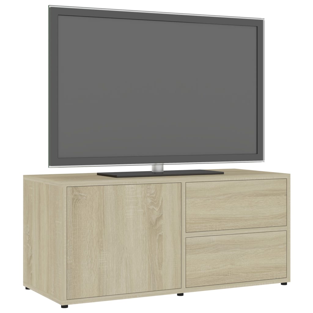 vidaXL Szafka pod telewizor, dąb sonoma, 80x34x36 cm