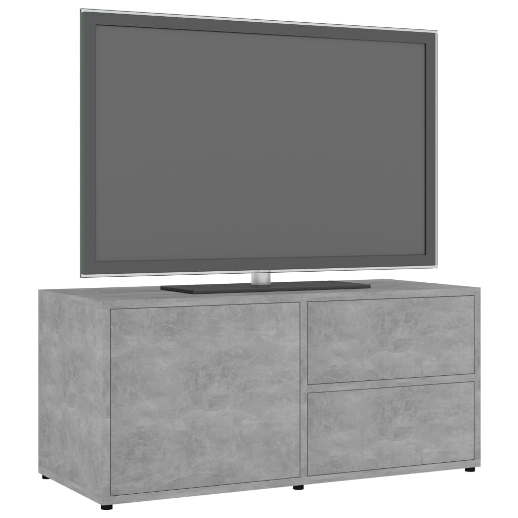 vidaXL Szafka pod telewizor, szarość betonu, 80x34x36 cm