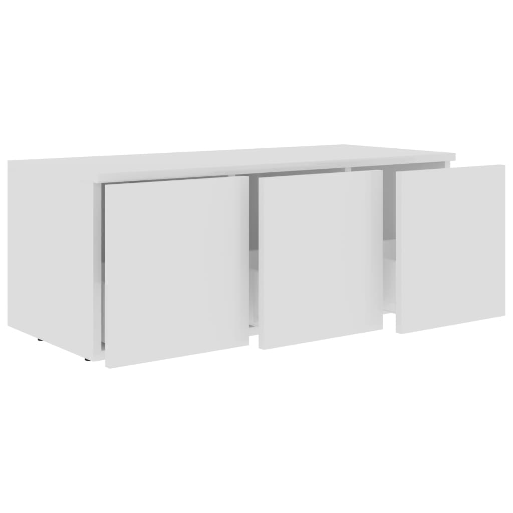 vidaXL Szafka pod TV, biała, 80x34x30 cm, materiał drewnopochodny