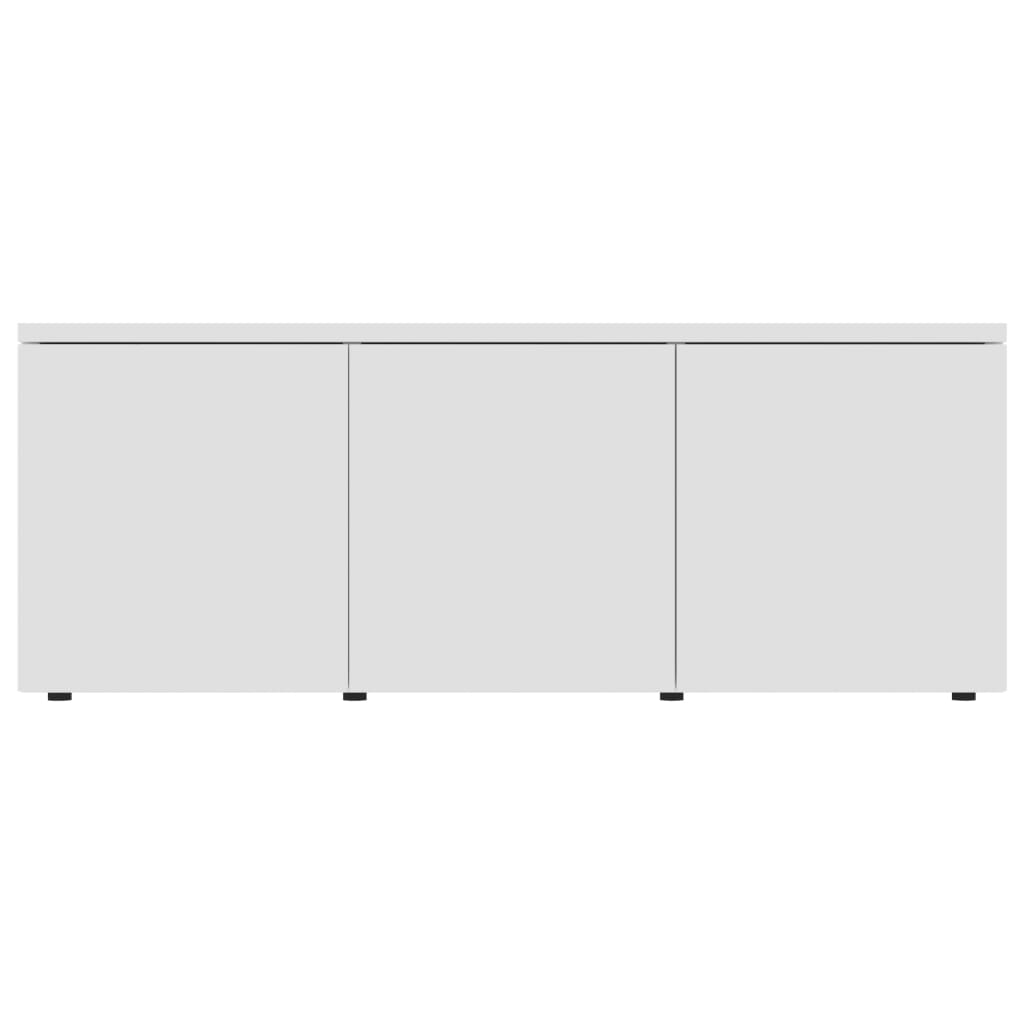 vidaXL Szafka pod TV, biała, 80x34x30 cm, materiał drewnopochodny