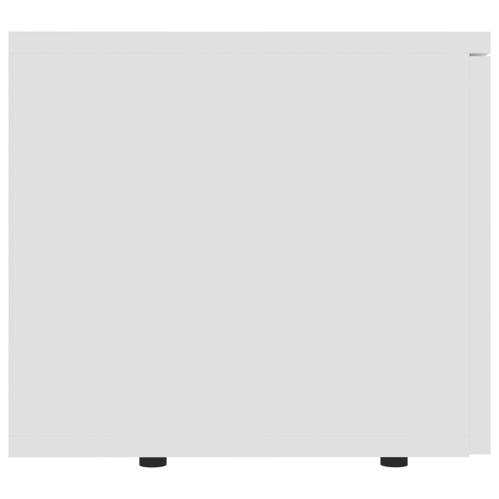 vidaXL Szafka pod TV, biała, 80x34x30 cm, materiał drewnopochodny