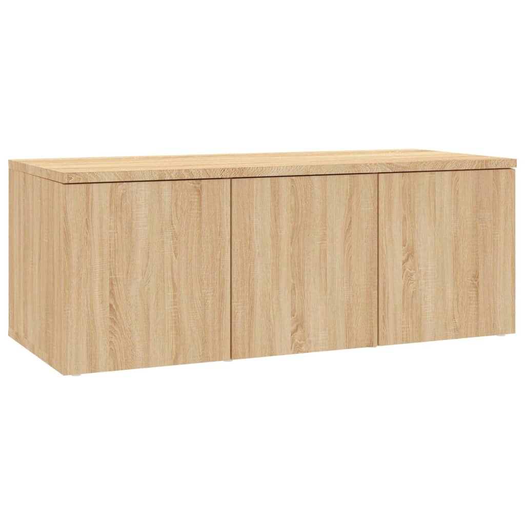 vidaXL Szafka pod TV, dąb sonoma, 80x34x30 cm, materiał drewnopochodny
