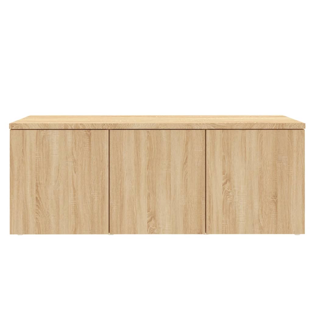vidaXL Szafka pod TV, dąb sonoma, 80x34x30 cm, materiał drewnopochodny