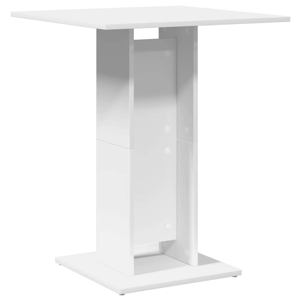 vidaXL Stolik bistro, biały, 60x60x75 cm, materiał drewnopochodny
