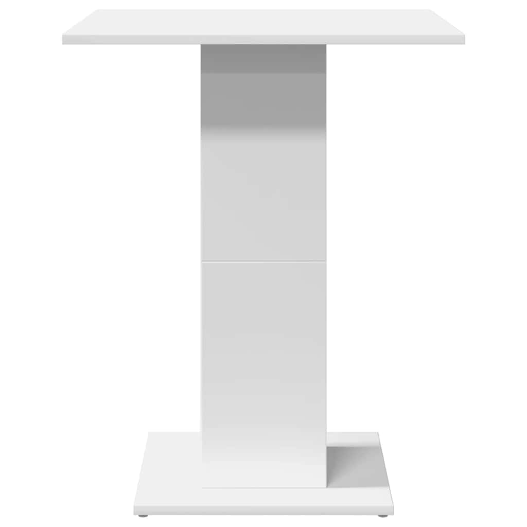 vidaXL Stolik bistro, biały, 60x60x75 cm, materiał drewnopochodny