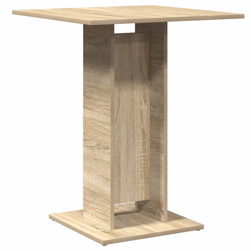 vidaXL Stolik bistro, dąb sonoma, 60x60x75 cm, materiał drewnopochodny