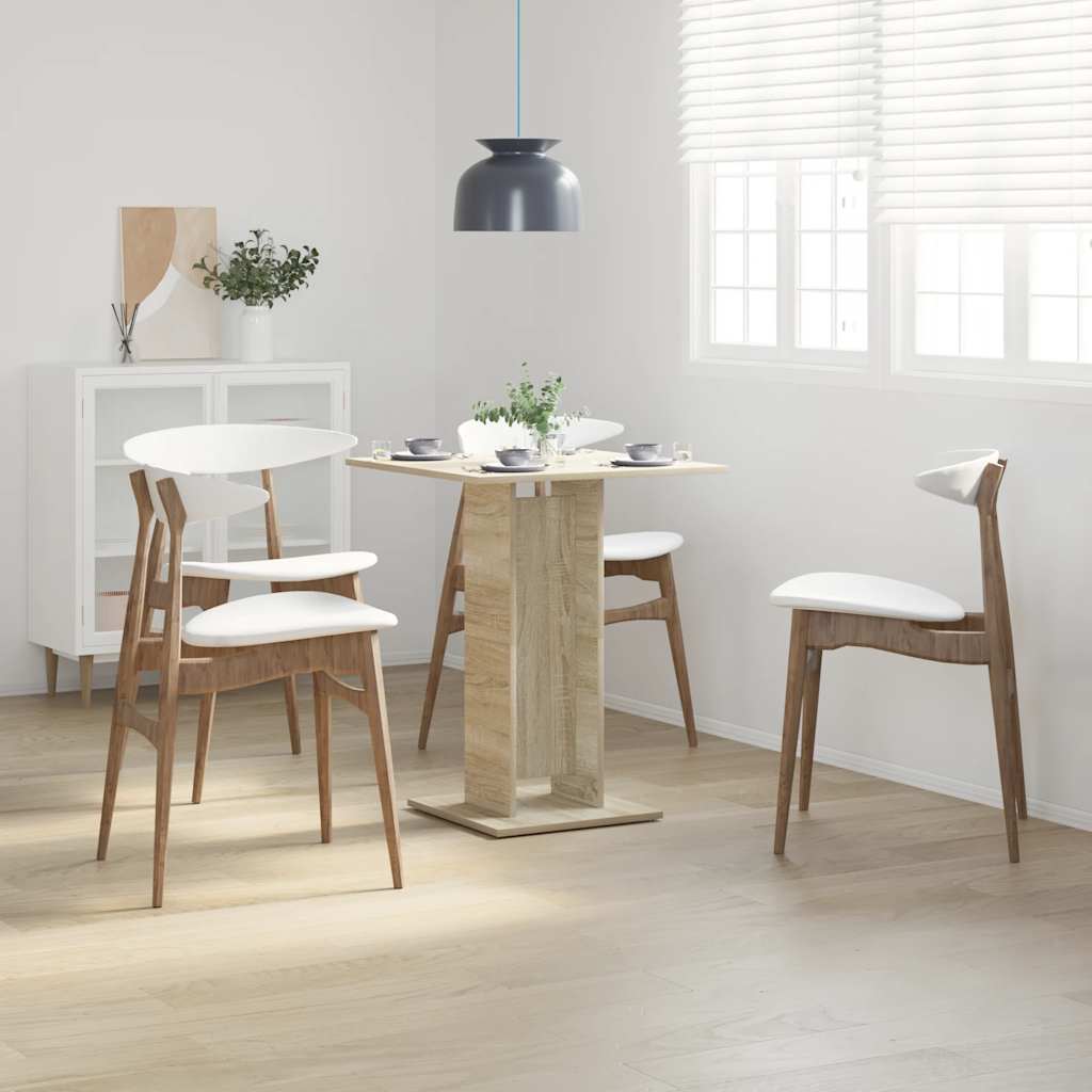 vidaXL Stolik bistro, dąb sonoma, 60x60x75 cm, materiał drewnopochodny