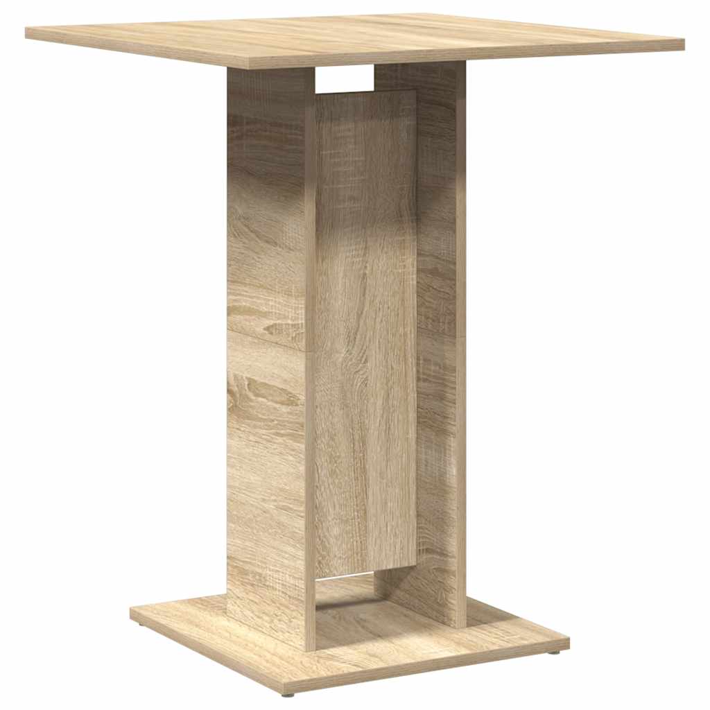 vidaXL Stolik bistro, dąb sonoma, 60x60x75 cm, materiał drewnopochodny
