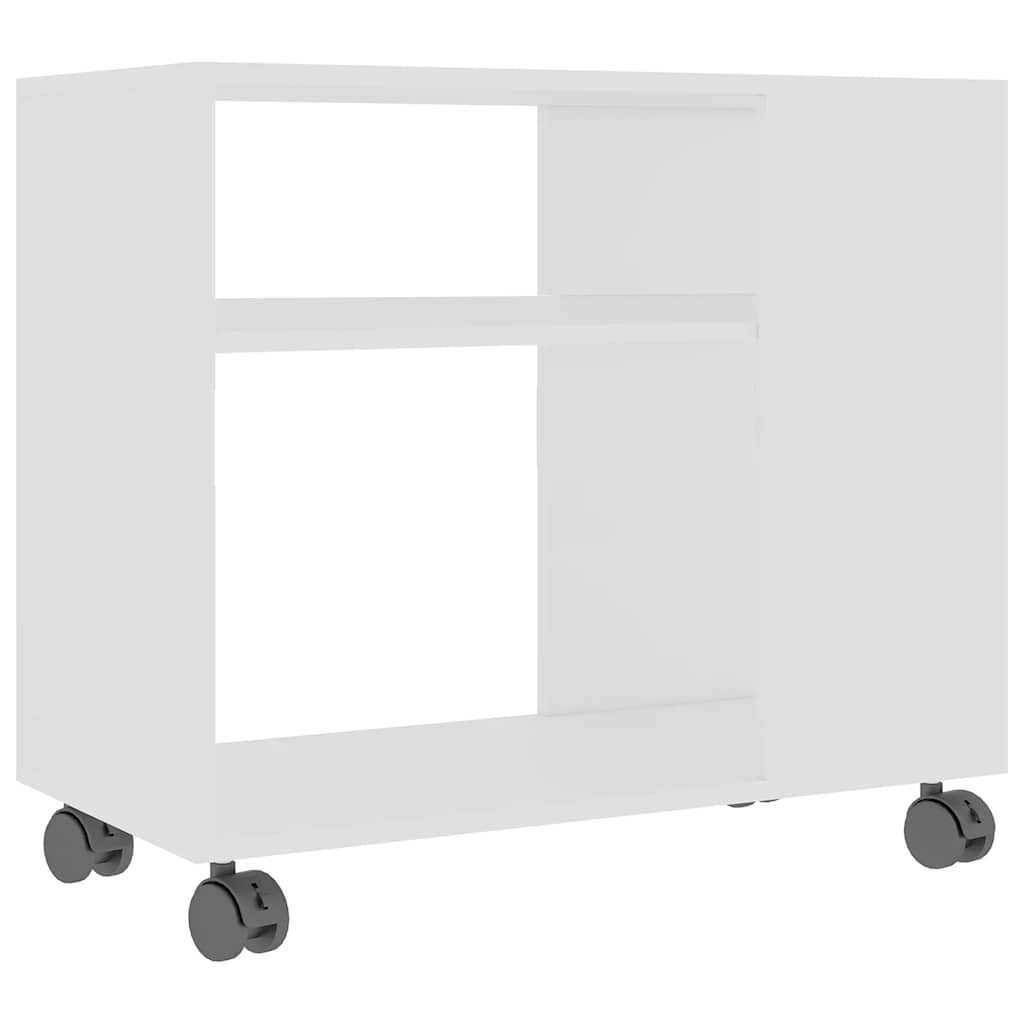 vidaXL Stolik boczny, biały, 70x35x55 cm, materiał drewnopochodny
