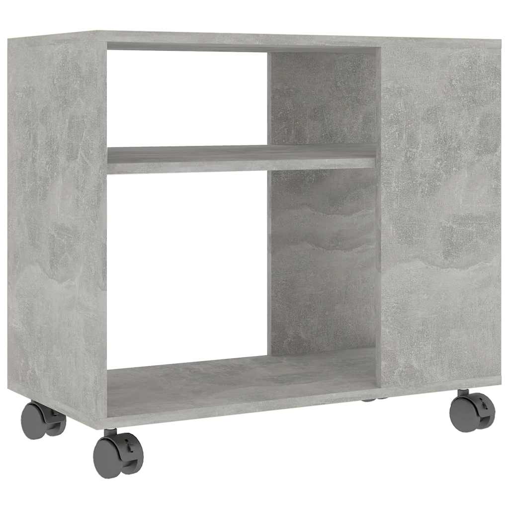 vidaXL Stolik boczny, szary, 70x35x55 cm, materiał drewnopochodny