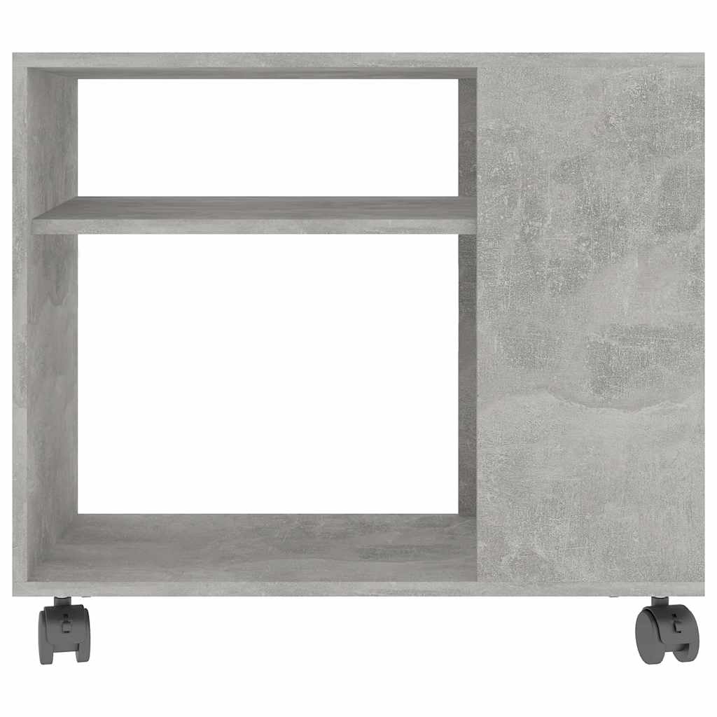 vidaXL Stolik boczny, szary, 70x35x55 cm, materiał drewnopochodny