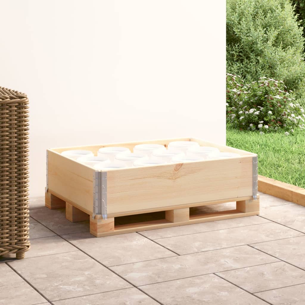 vidaXL Nadstawka paletowa, 60x80 cm, lite drewno sosnowe