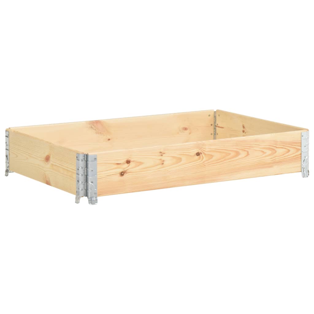 vidaXL Nadstawka paletowa, 80x120 cm, lite drewno sosnowe