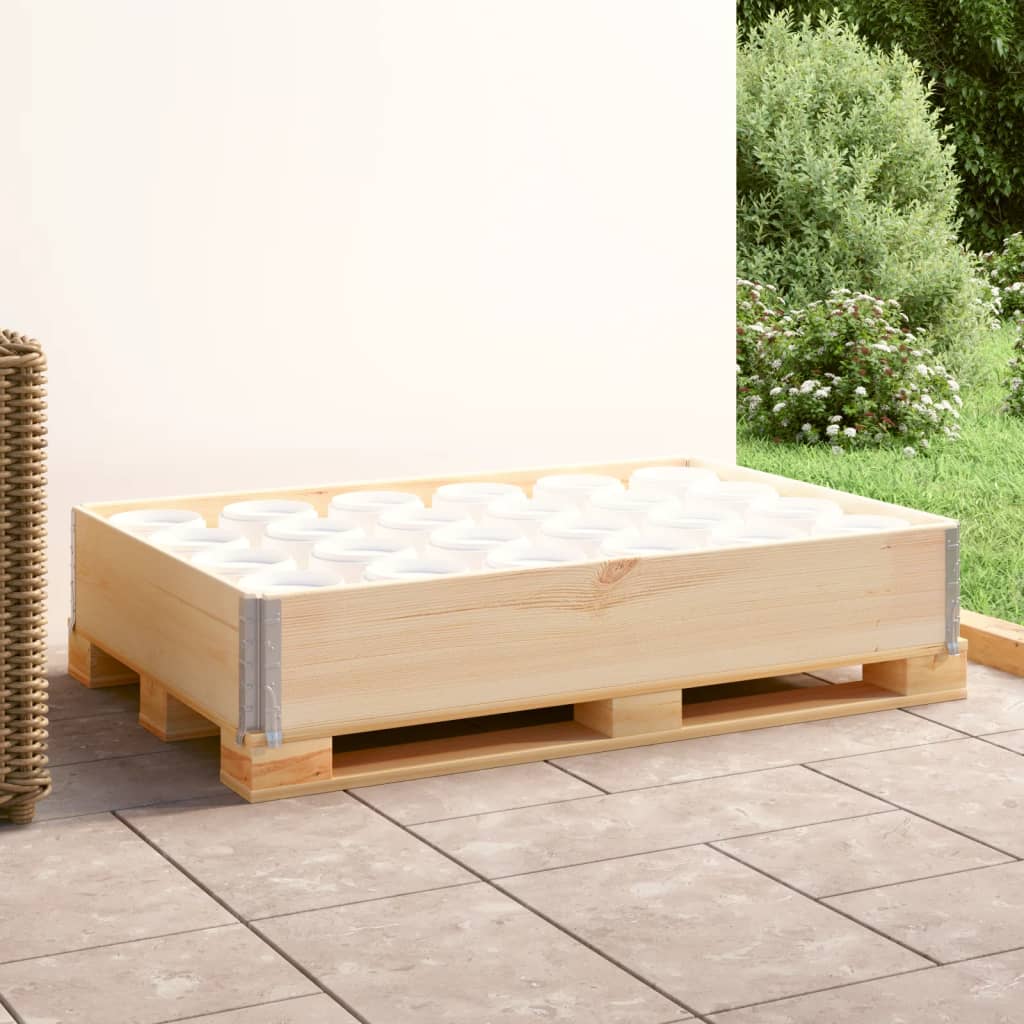 vidaXL Nadstawka paletowa, 80x120 cm, lite drewno sosnowe