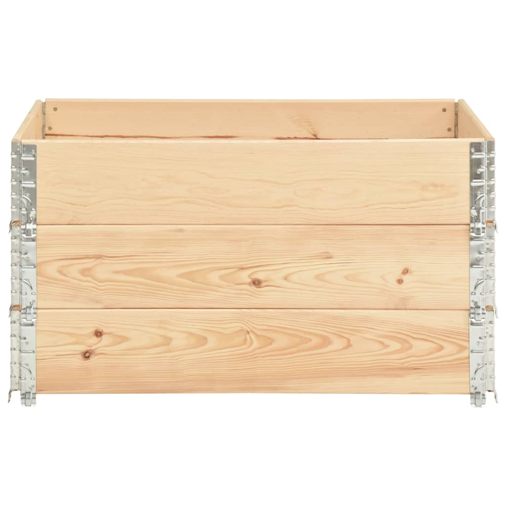 vidaXL Nadstawki paletowe, 3 szt., 50x100 cm, lite drewno sosnowe