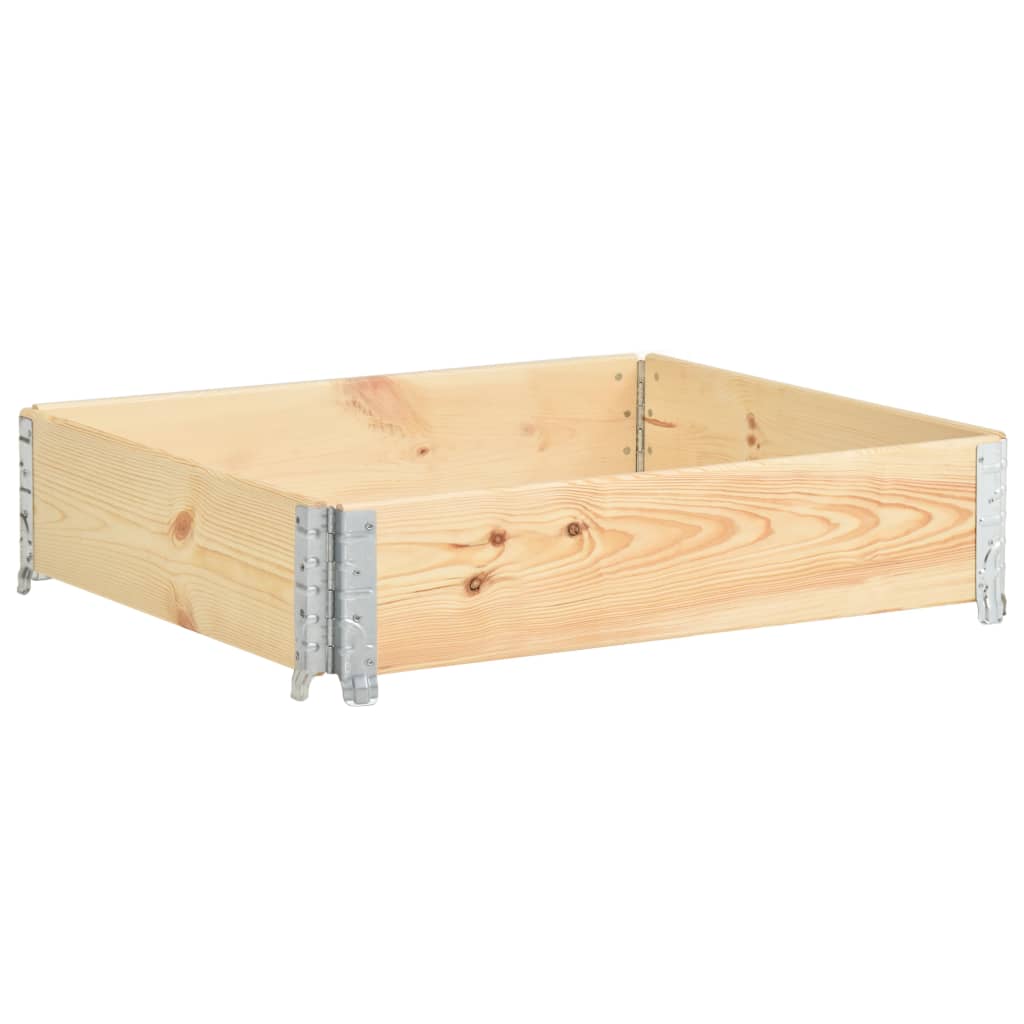 vidaXL Nadstawka paletowa, 100x100 cm, lite drewno sosnowe