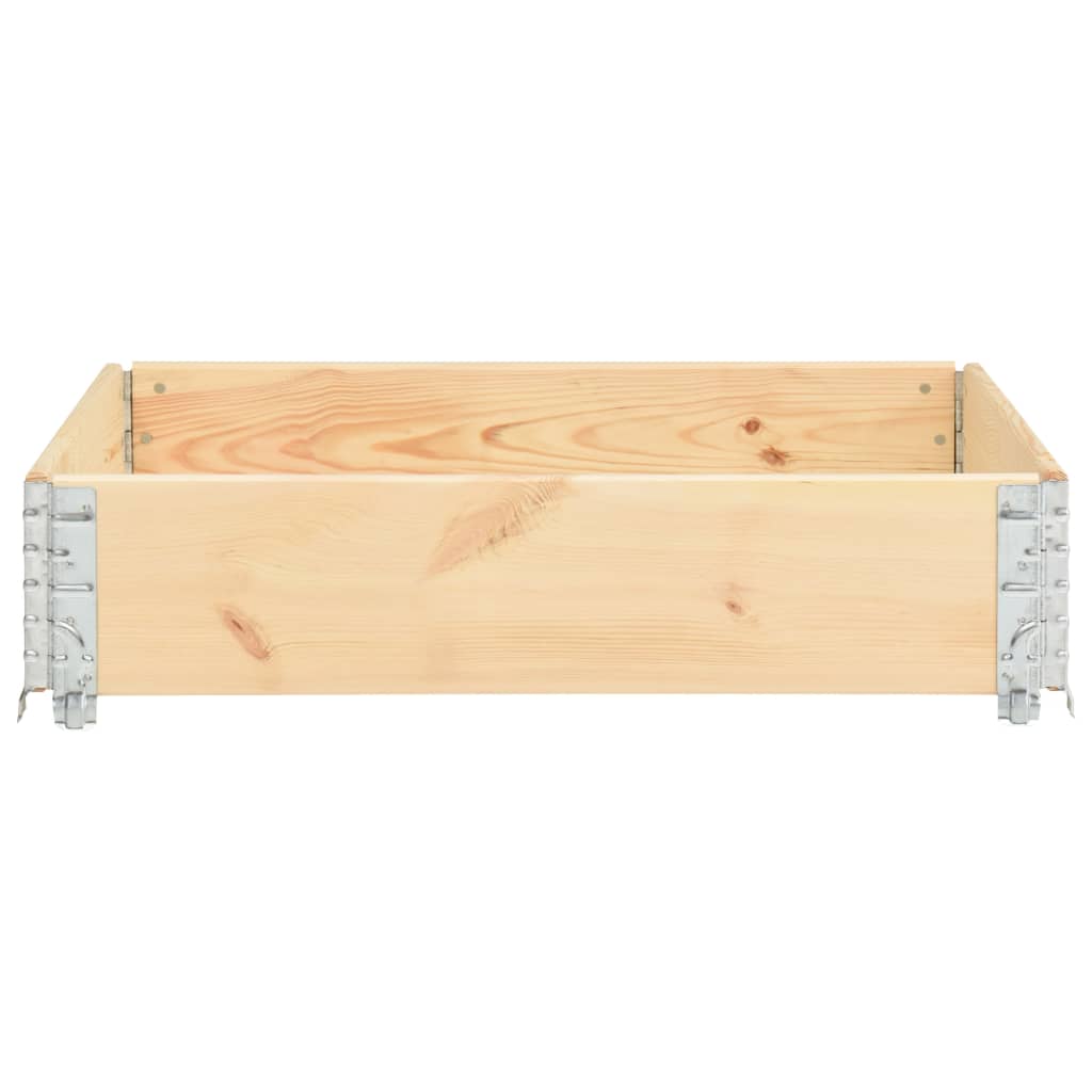 vidaXL Nadstawka paletowa, 100x100 cm, lite drewno sosnowe