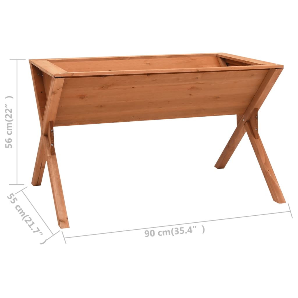 vidaXL Donica, 90x55x56 cm, drewno jodłowe