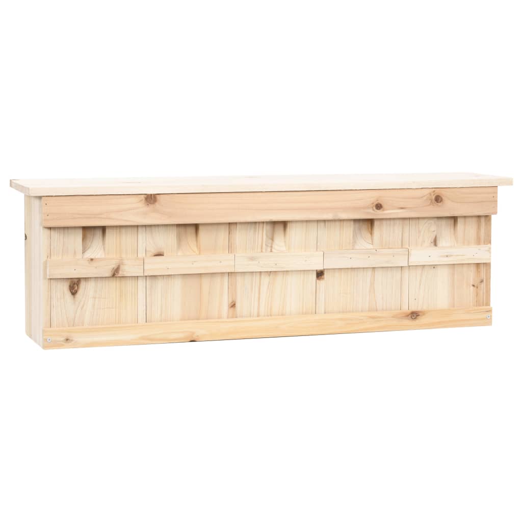 vidaXL Domek dla wróbli, 5 pokoi, 68x15x21 cm, drewno jodłowe