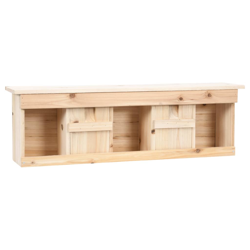 vidaXL Domek dla wróbli, 5 pokoi, 68x15x21 cm, drewno jodłowe