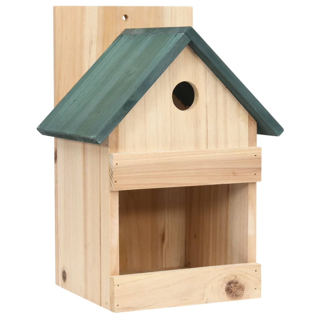 vidaXL Domki dla ptaków, 4 szt., 23x19x33 cm, drewno jodłowe
