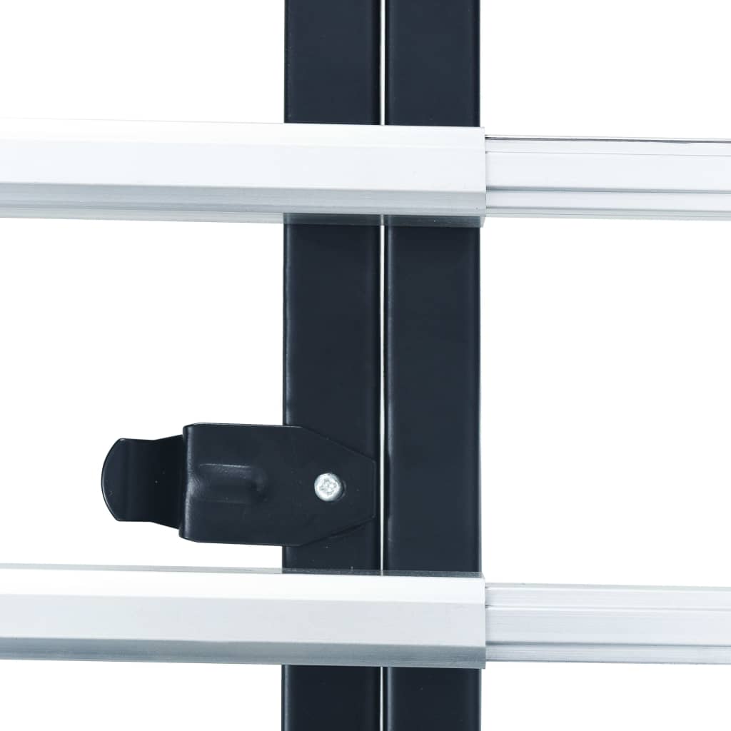 vidaXL Składany wózek transportowy, 150 kg, aluminiowy, srebrny