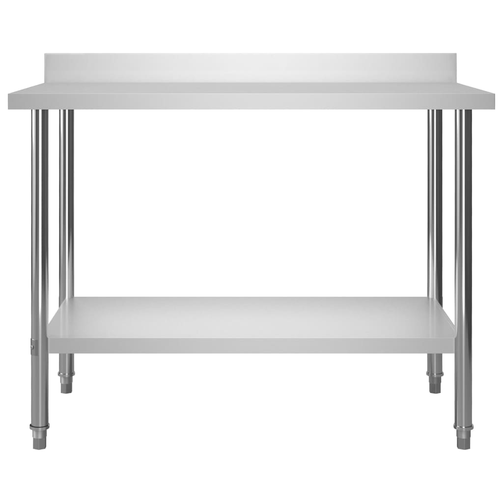 vidaXL Kuchenny stół roboczy z półką, 120x60x120 cm, stal nierdzewna