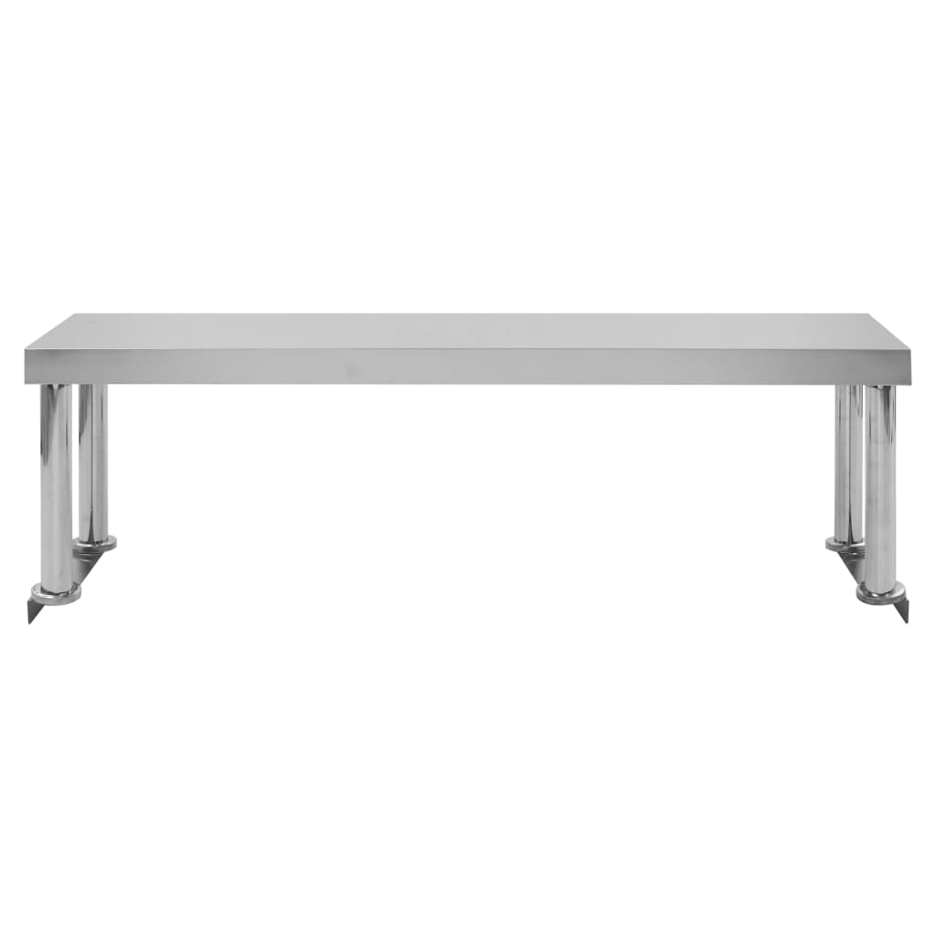 vidaXL Kuchenny stół roboczy z półką, 120x60x120 cm, stal nierdzewna