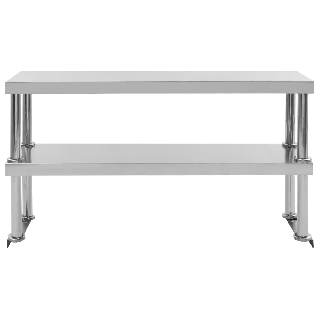 vidaXL Kuchenny stół roboczy z półką, 120x60x150 cm, stal nierdzewna