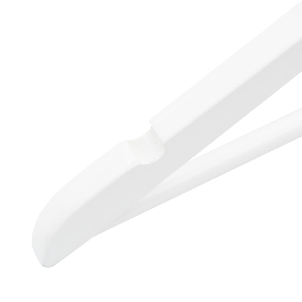 vidaXL 20 szt. wieszaków na ubrania, antypoślizgowe, białe drewno