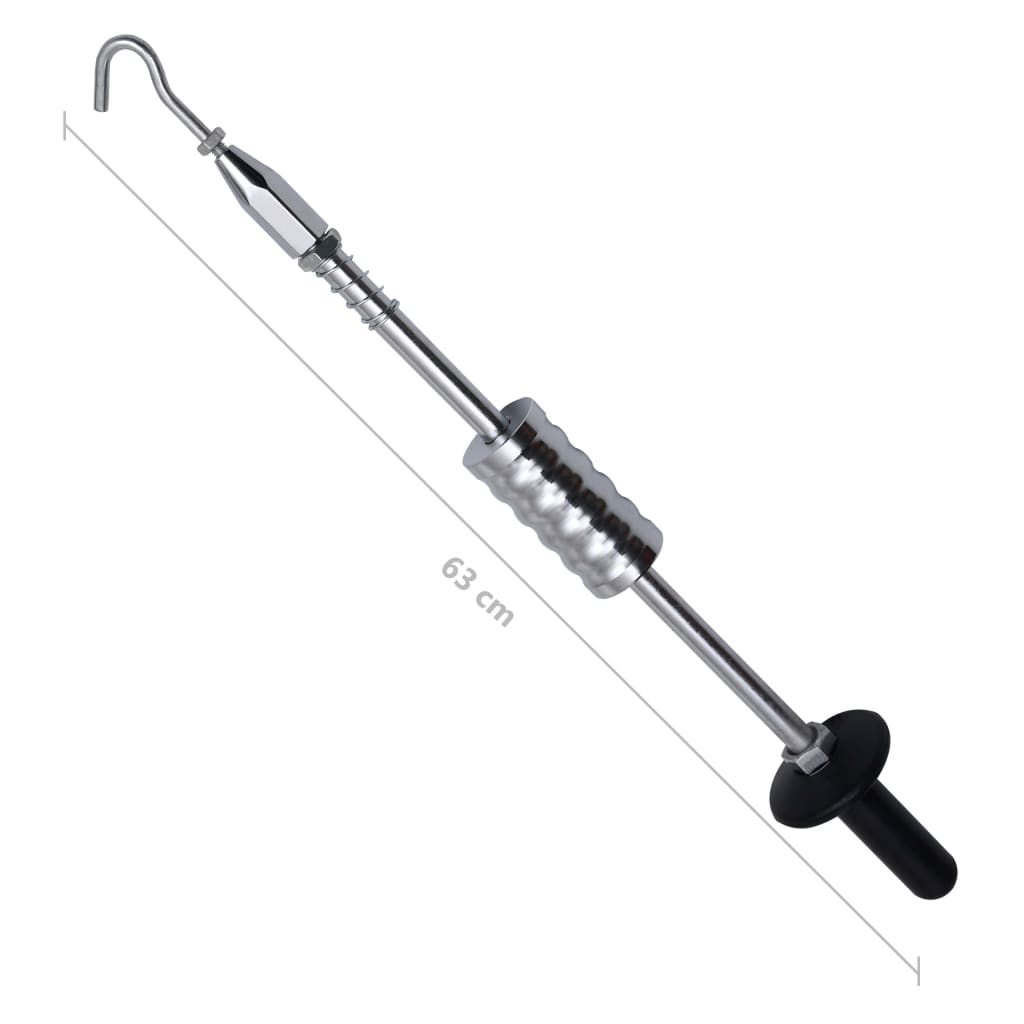 vidaXL Młotek ślizgowy z hakiem, 63 cm, stal węglowa