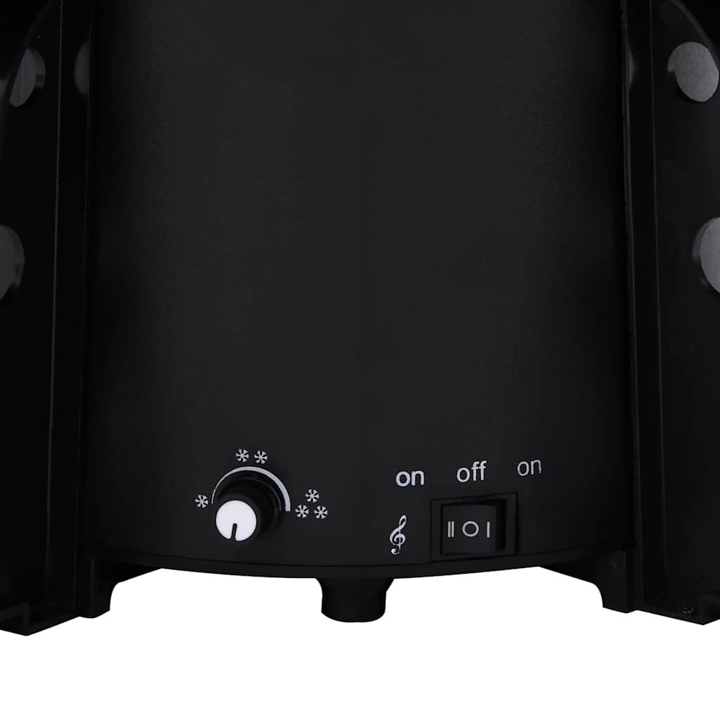 vidaXL Choinka sypiąca śniegiem, podstawa parasolowa, czarna, 190 cm