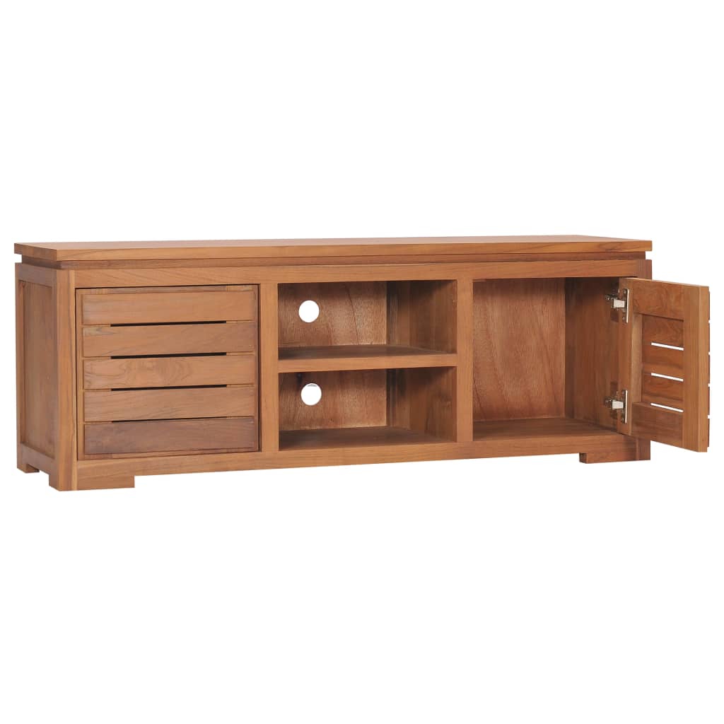 vidaXL Szafka pod telewizor, 110x30x40 cm, lite drewno tekowe