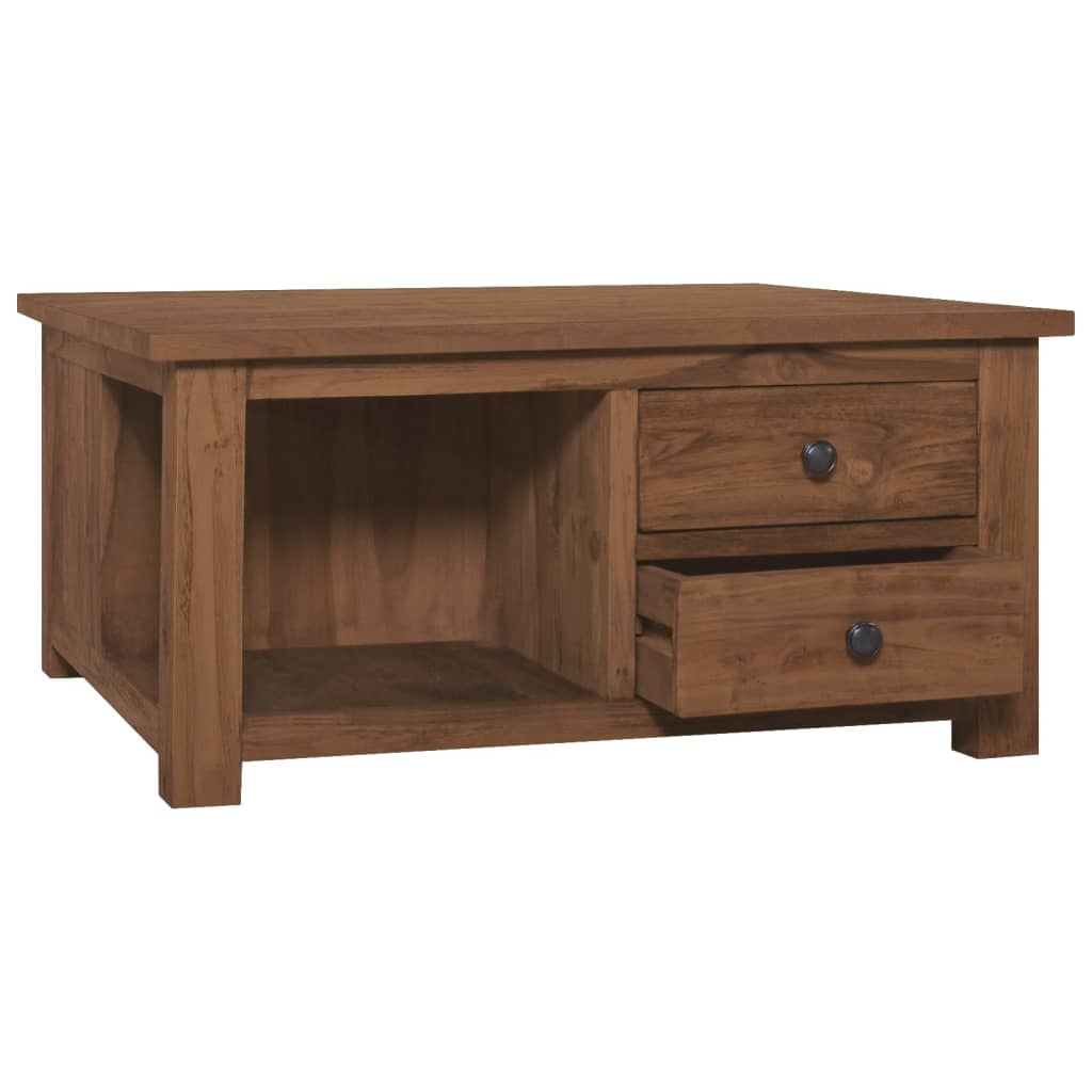 vidaXL Stolik kawowy, 68x68x33 cm, lite drewno tekowe